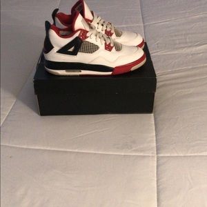 Youth air Jordan 4 retro og fire red